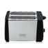 RAF R.262 Dual-Slot Toaster with Stainless Steel Finish, Adjustable Browning Control, and Dual-Sided Heating for Effortless Breakfast Toast and Sandwich Prep at Home (Silver)