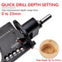Hidden Hinge Drilling Jig Template Locator for Cabinet Door Installation, Adjustable Punch Positioner Tool with Multi-Spec Screw Hole Guidance for Woodworking Projects (Black)