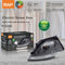 Handheld Electric Steam Iron with Ceramic Non-Stick Soleplate, 1200W Fast Heating for Garment Wrinkles, Vertical and Horizontal Steaming for Home Laundry, Travel, and Daily Fabric Care (Black)
