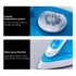 Handheld Electric Steam Iron with Ceramic Non-Stick Soleplate, 1200W Fast Heating for Garment Wrinkles, Vertical and Horizontal Steaming for Home Laundry, Travel, and Daily Fabric Care (Black)