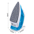Handheld Electric Steam Iron with Ceramic Non-Stick Soleplate, 1200W Fast Heating for Garment Wrinkles, Vertical and Horizontal Steaming for Home Laundry, Travel, and Daily Fabric Care (Blue)