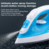 Handheld Electric Steam Iron with Ceramic Non-Stick Soleplate, 1200W Fast Heating for Garment Wrinkles, Vertical and Horizontal Steaming for Home Laundry, Travel, and Daily Fabric Care (Pink)