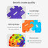Creative DIY Puzzle Building Blocks Set for Kids Ages 3+ – Colorful Snap-Together Squares for Early Learning, Alphabet & Number Recognition, and Fun 3D Shape Construction at Home (153PCS)
