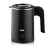 Compact 600W Electric Kettle with Stainless Steel Interior, 0.8L Capacity and 360° Rotating Base for Home, Office and Travel Beverages (Black)