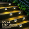 Solar Powered Step Lights, 24-Pack 3000K Warm White, IP65 Stainless Steel