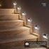 Solar Powered Step Lights, 24-Pack 3000K Warm White, IP65 Stainless Steel