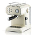 Semi-Automatic Espresso Coffee Machine with Steam Wand for Home and Small Office Use, Dual Cup Extraction, Milk Frother for Cappuccino Latte Macchiato (Ivory)