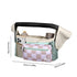 Multifunctional Stroller Organizer Bag – Universal Hanging Storage Pouch with Insulated Bottle Holder, Detachable Pouch, and Adjustable Straps, Doubles as a Crossbody Diaper Bag for On-the-Go Convenience (Green Sloth)