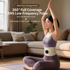 EMS Microcurrent Pulse Waist Massage Belt with Graphene Heating & Lumbar Support, Foldable & Washable for Home, Office & Fitness Relaxation (Pulse belt (Free extension strap))