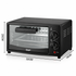 Compact 7L Countertop Electric Oven with Adjustable Temperature and Timer, Metal Housing, Visible Glass Door, Perfect for Toasting Bread and Roasting Small Meals at Home (Black)