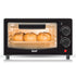 Compact 7L Countertop Electric Oven with Adjustable Temperature and Timer, Metal Housing, Visible Glass Door, Perfect for Toasting Bread and Roasting Small Meals at Home (Black)