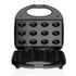Electric Nut Cookie Maker with Non-Stick Dual Heating Plates, 12-Cavity Baking Machine for Homemade Snacks, Compact Countertop Appliance for Family Kitchen Use (Black)