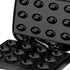 Electric Nut Cookie Maker with Non-Stick Dual Heating Plates, 12-Cavity Baking Machine for Homemade Snacks, Compact Countertop Appliance for Family Kitchen Use (Black)