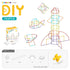 DIY Flexible Straw Building Blocks for Kids Ages 3-6, Creative Educational Construction Toy Set with Bendable Straws and Connectors, 112/242/723 Pieces for 3D Geometry and Imaginative Play (112PCS)