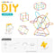 DIY Flexible Straw Building Blocks for Kids Ages 3-6, Creative Educational Construction Toy Set with Bendable Straws and Connectors, 112/242/723 Pieces for 3D Geometry and Imaginative Play (242PCS)