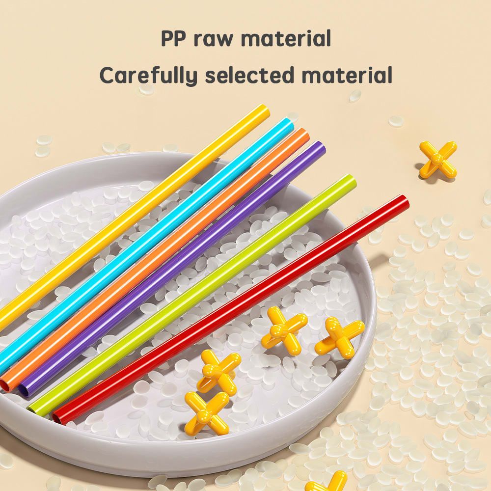 DIY Flexible Straw Building Blocks for Kids Ages 3-6, Creative Educational Construction Toy Set with Bendable Straws and Connectors, 112/242/723 Pieces for 3D Geometry and Imaginative Play (242PCS)