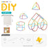 DIY Flexible Straw Building Blocks for Kids Ages 3-6, Creative Educational Construction Toy Set with Bendable Straws and Connectors, 112/242/723 Pieces for 3D Geometry and Imaginative Play (723PCS)