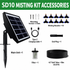 Solar-Powered Misting Irrigation Kit, Smart Timer, 10m Hose, 10 Nozzles