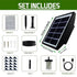Solar-Powered Misting Irrigation Kit, Smart Timer, 10m Hose, 10 Nozzles