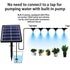 Solar-Powered Misting Irrigation Kit, Smart Timer, 10m Hose, 10 Nozzles