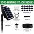 Solar-Powered Misting Irrigation Kit, Smart Timer, 10m Hose, 10 Nozzles
