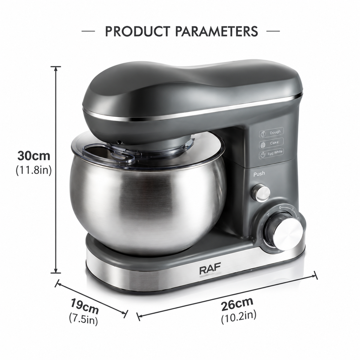 Versatile Stand Mixer with 4.0L Stainless Steel Bowl and 1600W Motor for Home Baking, Dough Kneading, Whipping, and Mixing Tasks (Blue)