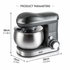 Versatile Stand Mixer with 4.0L Stainless Steel Bowl and 1600W Motor for Home Baking, Dough Kneading, Whipping, and Mixing Tasks (Blue)
