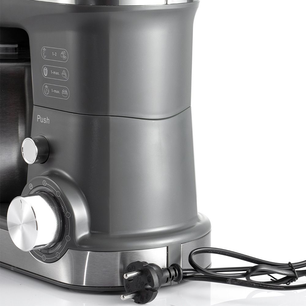 Versatile Stand Mixer with 4.0L Stainless Steel Bowl and 1600W Motor for Home Baking, Dough Kneading, Whipping, and Mixing Tasks (Red)