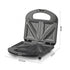 Compact Dual-Sided Sandwich Maker with Non-Stick Plates for Quick Homemade Hot Pressed Toast, Featuring a Portable Latch and Space-Saving Design for Everyday Kitchen Use (Black)