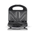 Compact Dual-Sided Sandwich Maker with Non-Stick Plates for Quick Homemade Hot Pressed Toast, Featuring a Portable Latch and Space-Saving Design for Everyday Kitchen Use (Black)