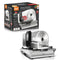 Electric Food Slicer with 190mm Stainless Steel Blade, Adjustable Thickness 0-15mm, Easy-Clean Detachable Design for Home Kitchen and Small Deli Use, Compact 200W Power for Meat, Bread, and Vegetables (Silver)