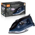 1200W Automatic Steam Iron with Ceramic Soleplate for Home Laundry, Garment Wrinkle Removal, Vertical Steaming, Spray and Self-Cleaning Functions (RoyalBlue)