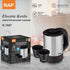 Portable Mini Electric Kettle Set with Two Matching Cups, 500ml Stainless Steel Travel Water Boiler for Home Office and On-the-Go Hot Beverages (Silver)