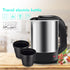 Portable Mini Electric Kettle Set with Two Matching Cups, 500ml Stainless Steel Travel Water Boiler for Home Office and On-the-Go Hot Beverages (Silver)