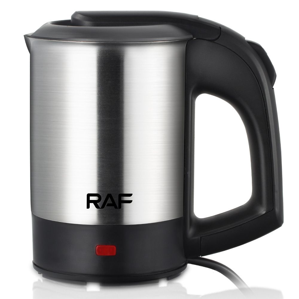 Portable Mini Electric Kettle Set with Two Matching Cups, 500ml Stainless Steel Travel Water Boiler for Home Office and On-the-Go Hot Beverages (Silver)