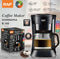 Compact Drip Coffee Maker with 600ml Glass Carafe, 600W Fast Brewing System, Anti-Drip Design for Home Office Kitchen Daily Use (Black)