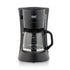 Compact Drip Coffee Maker with 600ml Glass Carafe, 600W Fast Brewing System, Anti-Drip Design for Home Office Kitchen Daily Use (Black)