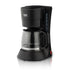 Compact Drip Coffee Maker with 600ml Glass Carafe, 600W Fast Brewing System, Anti-Drip Design for Home Office Kitchen Daily Use (Black)