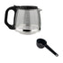 Compact Drip Coffee Maker with 600ml Glass Carafe, 600W Fast Brewing System, Anti-Drip Design for Home Office Kitchen Daily Use (Black)