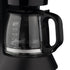 Compact Drip Coffee Maker with 600ml Glass Carafe, 600W Fast Brewing System, Anti-Drip Design for Home Office Kitchen Daily Use (Black)