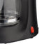 Compact Drip Coffee Maker with 600ml Glass Carafe, 600W Fast Brewing System, Anti-Drip Design for Home Office Kitchen Daily Use (Black)