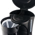 Compact Drip Coffee Maker with 600ml Glass Carafe, 600W Fast Brewing System, Anti-Drip Design for Home Office Kitchen Daily Use (Black)
