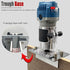 Multifunctional Aluminum Router Base Slotting Jig for Woodworking, Adjustable Trimming Machine Base with Scale for Furniture Making, Cabinet Installation, Hidden Connector Grooving and Hardware Pre-installation (2-in-1 Invisible Connector Slotting Tool, S