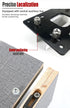 Multifunctional Aluminum Router Base Slotting Jig for Woodworking, Adjustable Trimming Machine Base with Scale for Furniture Making, Cabinet Installation, Hidden Connector Grooving and Hardware Pre-installation (2-in-1 Invisible Connector Slotting Tool, S