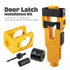 Door Lock and Latch Installation Tool Kit with Hole Saw, Mortise Template and Chisel Guide for Wooden Door Hardware Fitting and Precise Drilling Alignment (Blue)