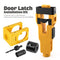 Door Lock and Latch Installation Tool Kit with Hole Saw, Mortise Template and Chisel Guide for Wooden Door Hardware Fitting and Precise Drilling Alignment (Yellow)
