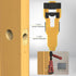 Door Lock and Latch Installation Tool Kit with Hole Saw, Mortise Template and Chisel Guide for Wooden Door Hardware Fitting and Precise Drilling Alignment (Yellow)