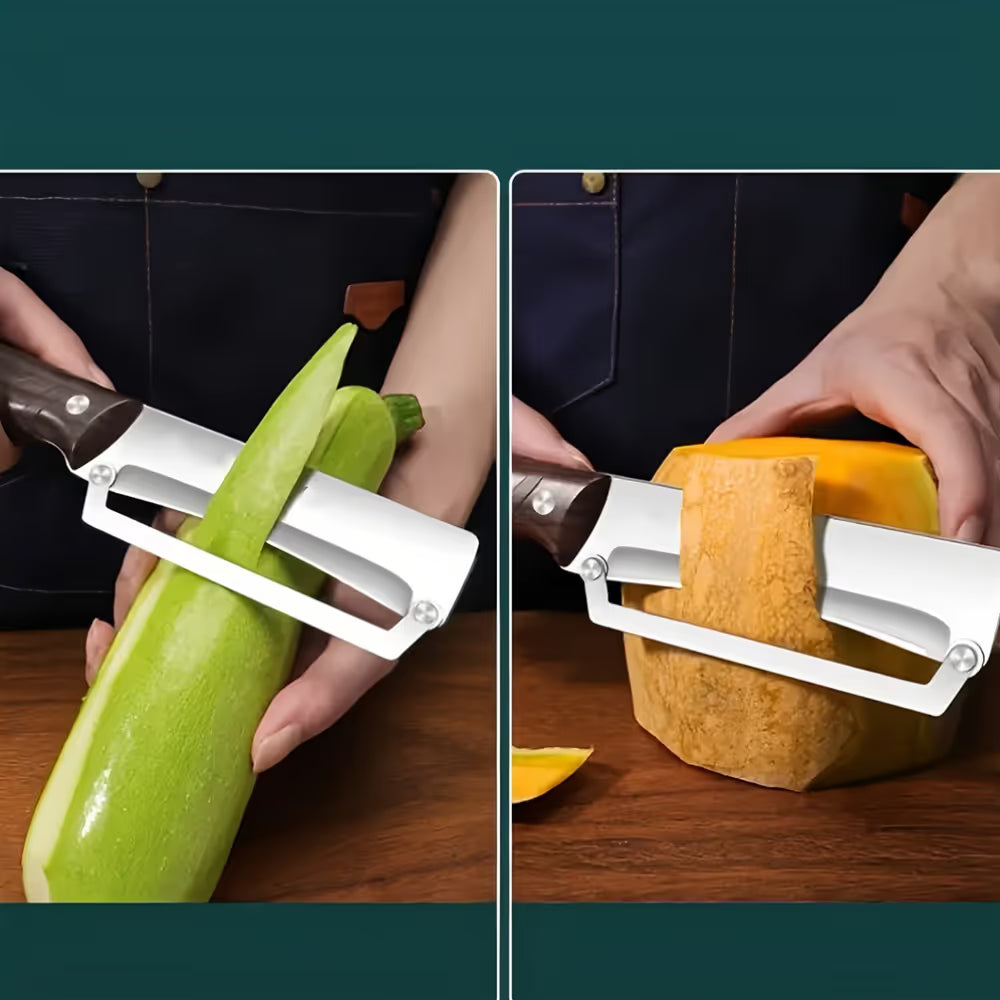 Stainless Steel Vegetable Peeler, Heavy Duty Paring Peeler with Non-Slip Handle