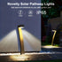 Black Outdoor Garden Pathway Lights Set Of 6 Garden Lighting Outdoor Illumination