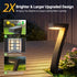 Black Outdoor Garden Pathway Lights Set Of 6 Garden Lighting Outdoor Illumination